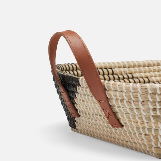 Olinda Storage Basket Set Black Natural