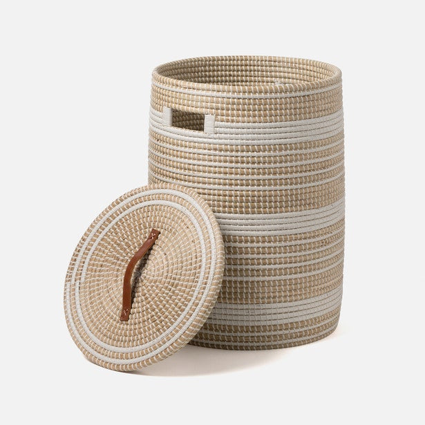 Olinda Hamper White Natural