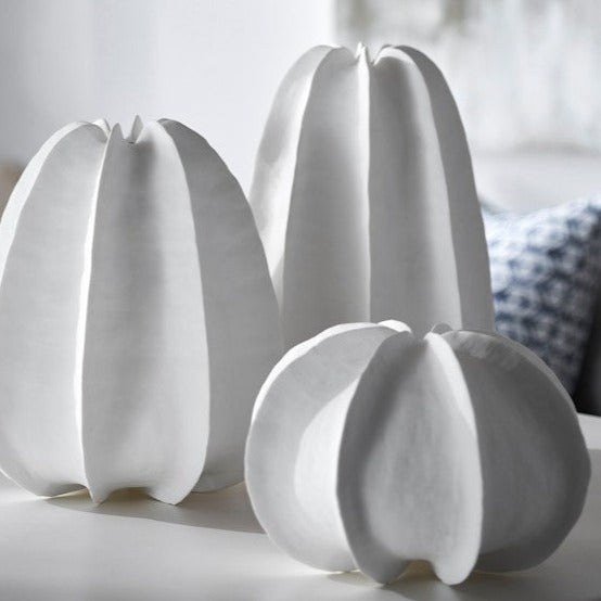 palecek keiko vases white styled