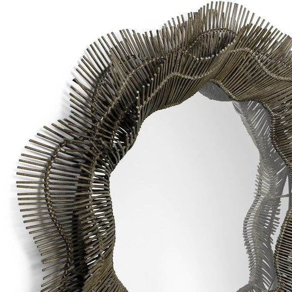 palecek miramar mirror gray detail