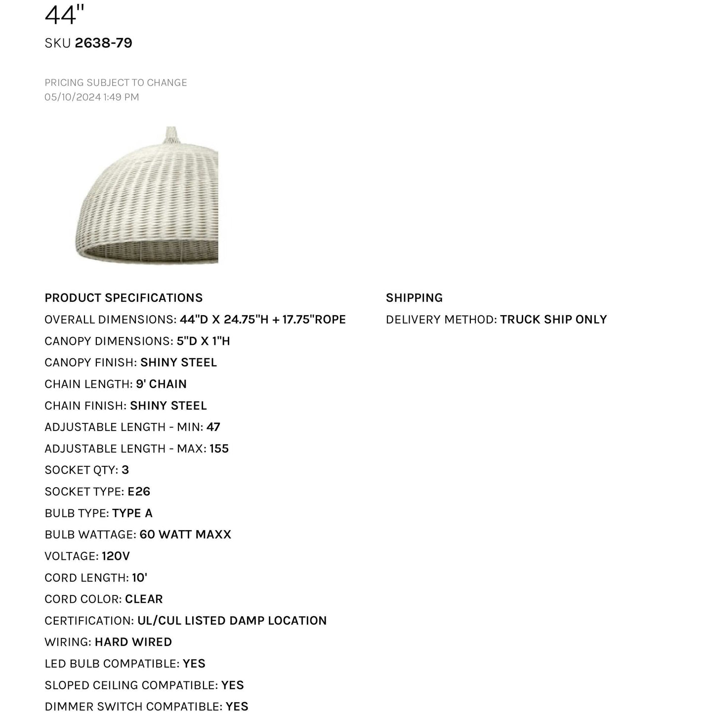 palecek wisteria outdoor pendant 44