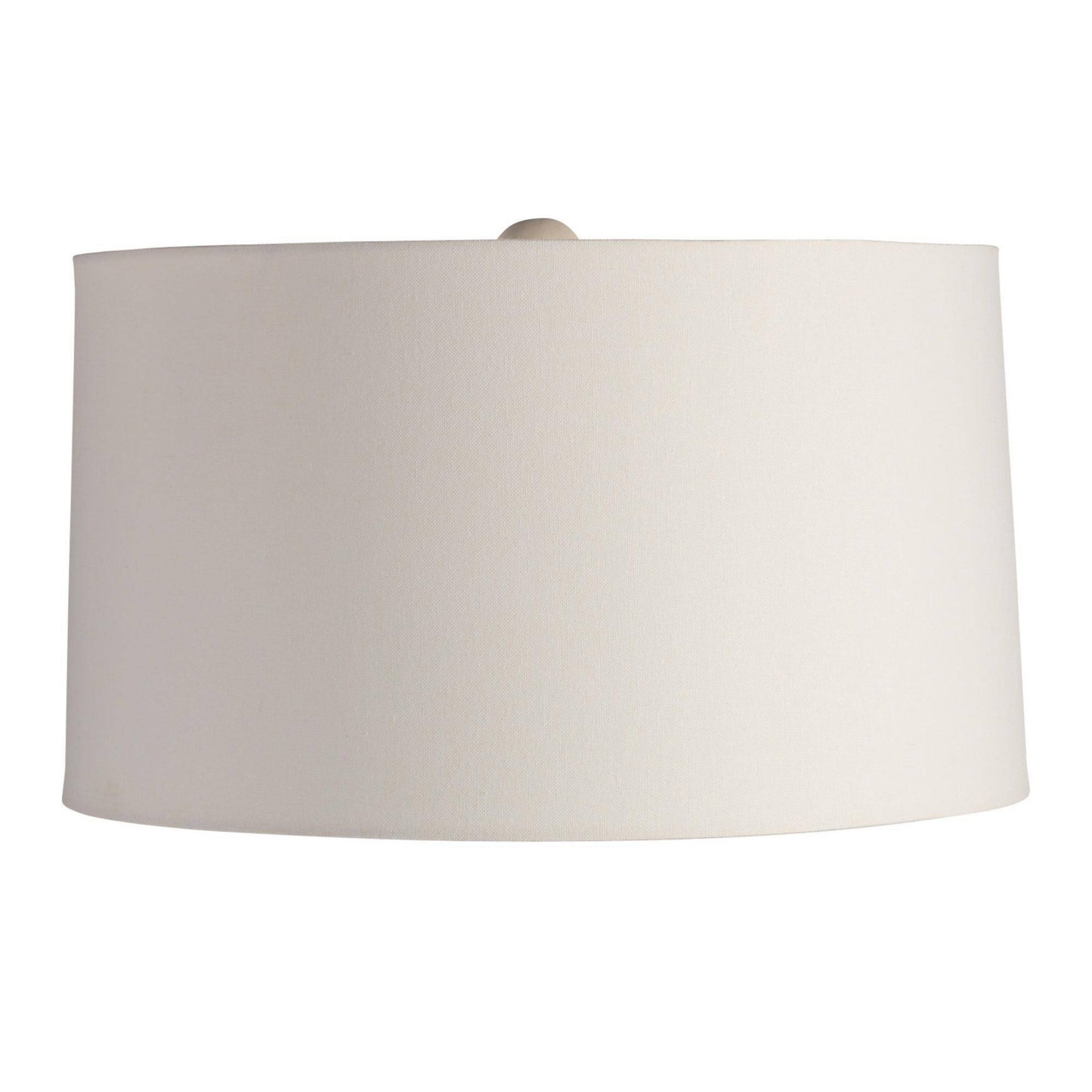 A large drum lampshade in a warm off-white or cream color, shown against a solid white background.