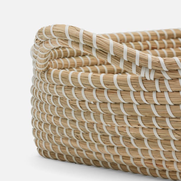 Roslyn Storage Basket Natural White