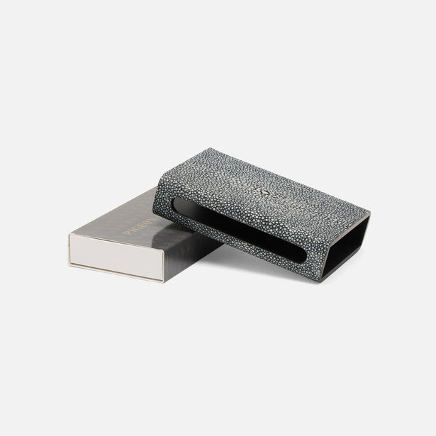 Sangus Matchbox Cool Gray Faux Shagreen