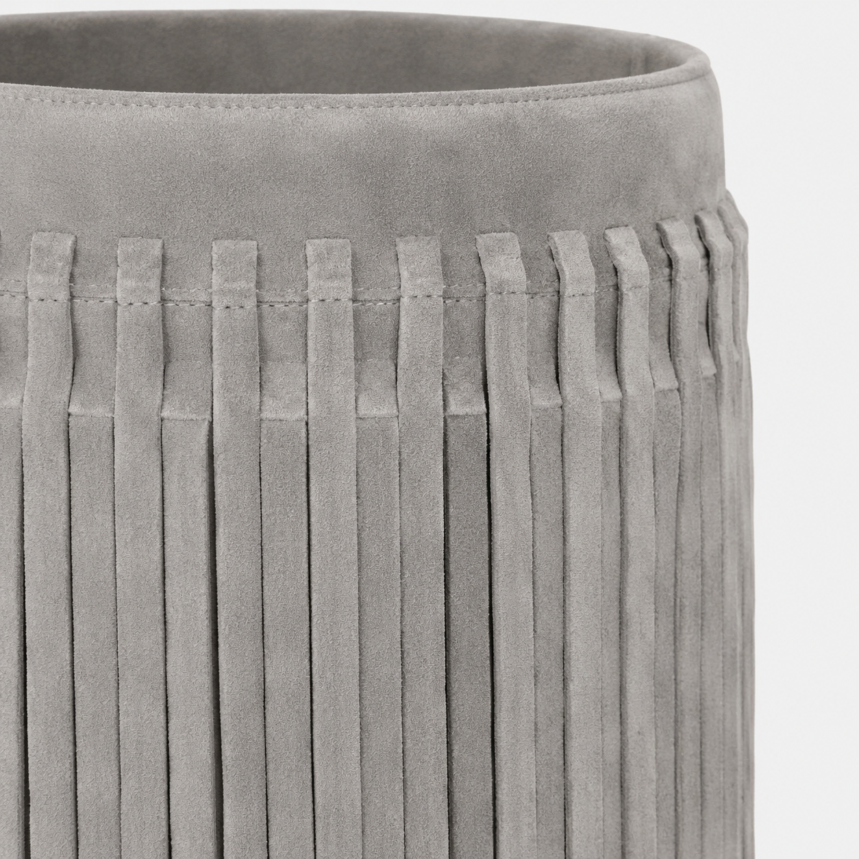 Catano Umbrella Stand Light Gray Suede