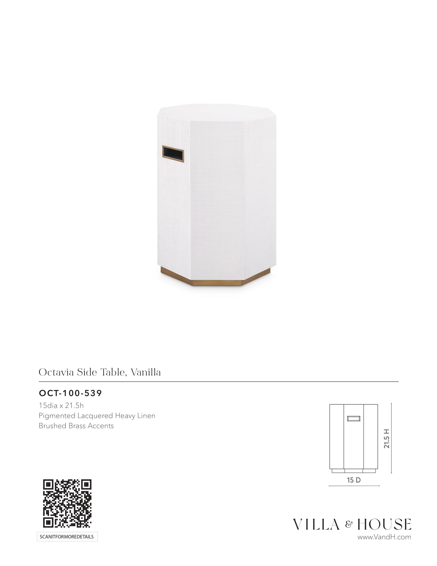 villa and house octavia side table vanilla tearsheet