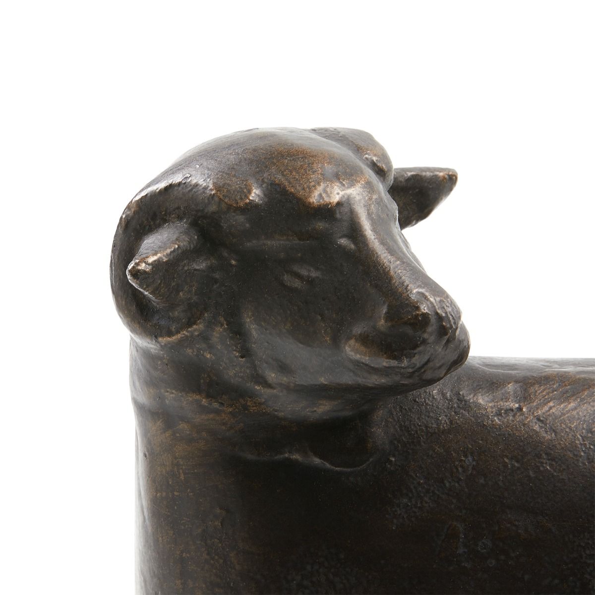 villa and house sheep bookends bronze head