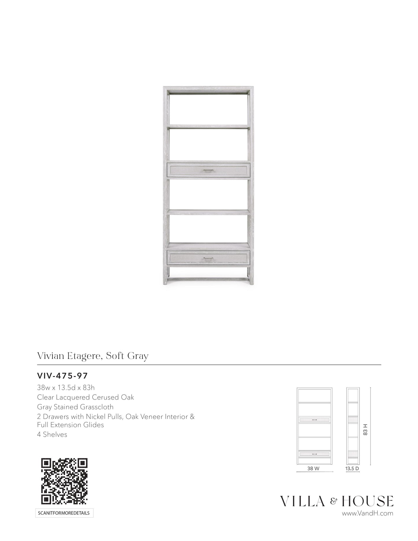 villa and house vivian etagere gray tearsheet