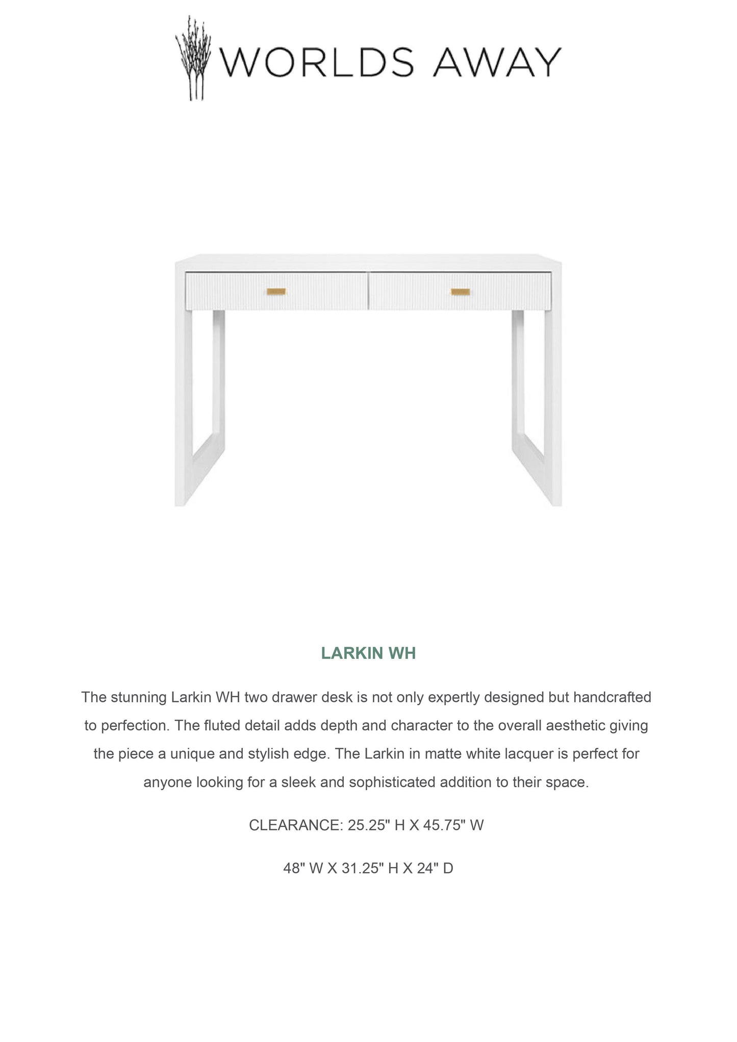 worlds away larkin desk white tearsheet