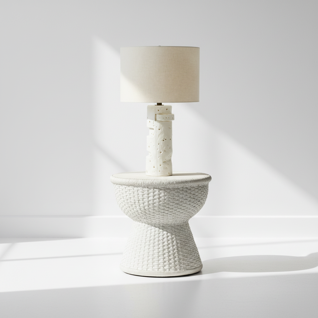 Conway Side Table Off White