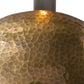 arteriors home diesel wall sconce antique brass natural iron hammered design detail
