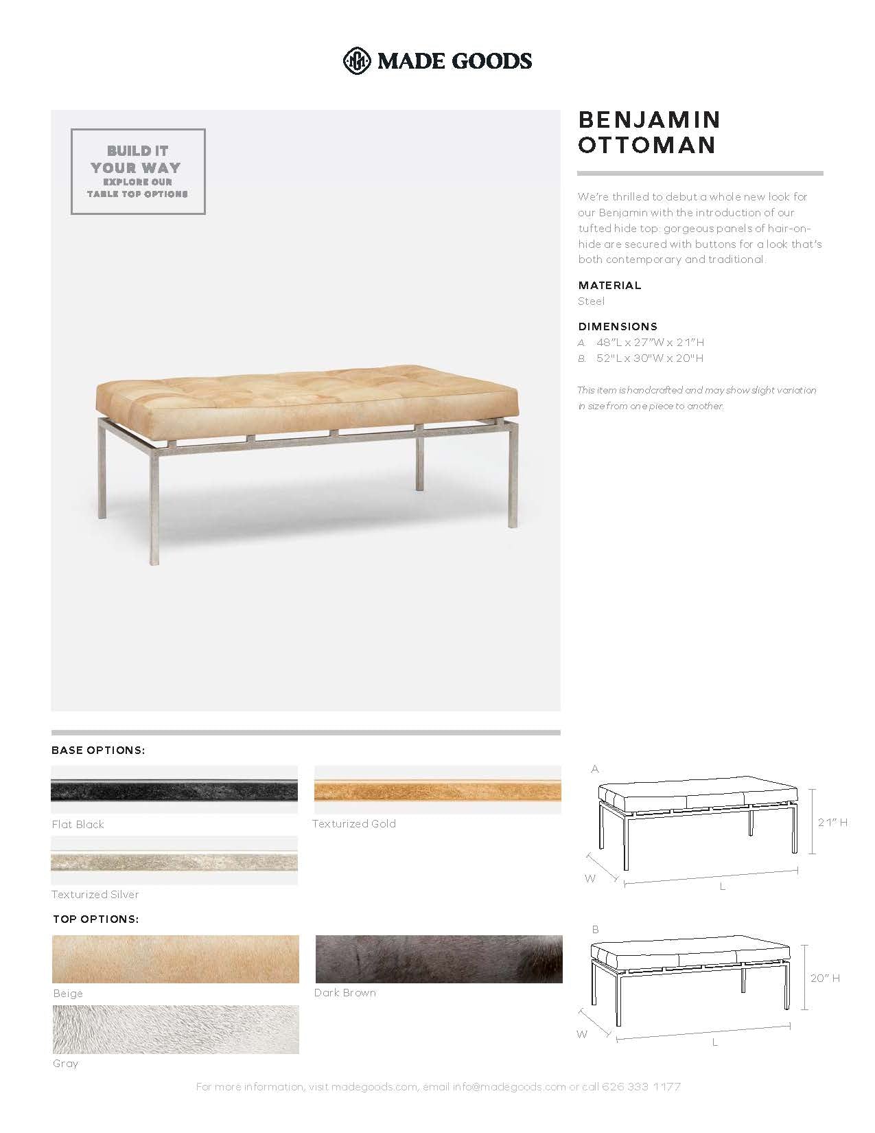 made goods benjamin ottoman tearsheet