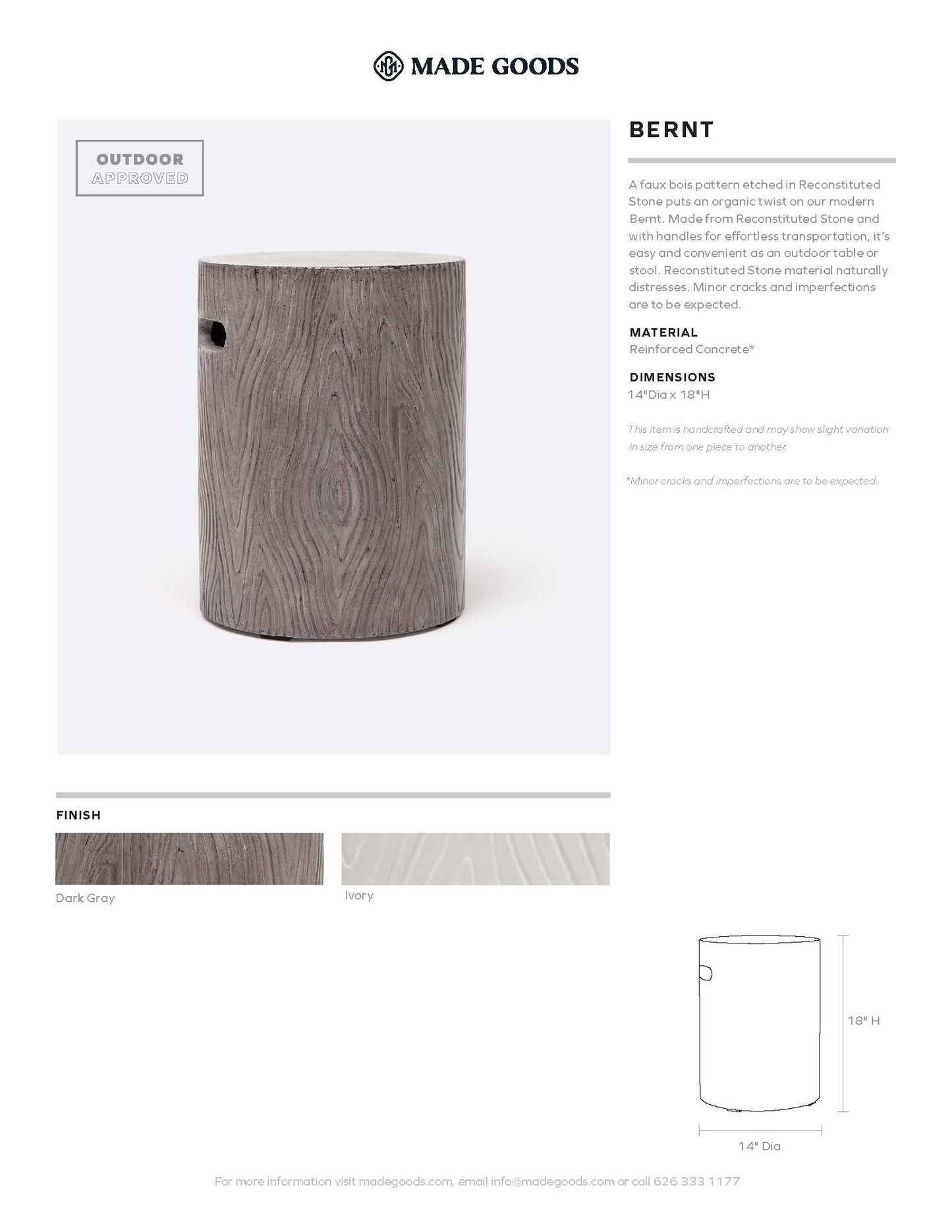 made goods bernt stool tearsheet