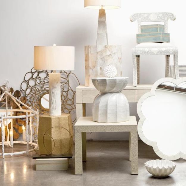 made goods Russell table lamp white resin