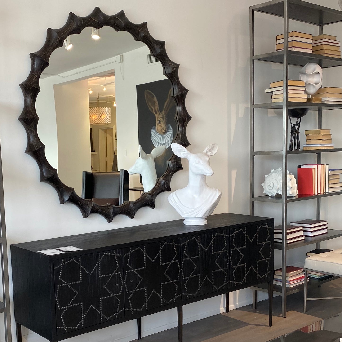 oly studio athena animal bust frost white showroom