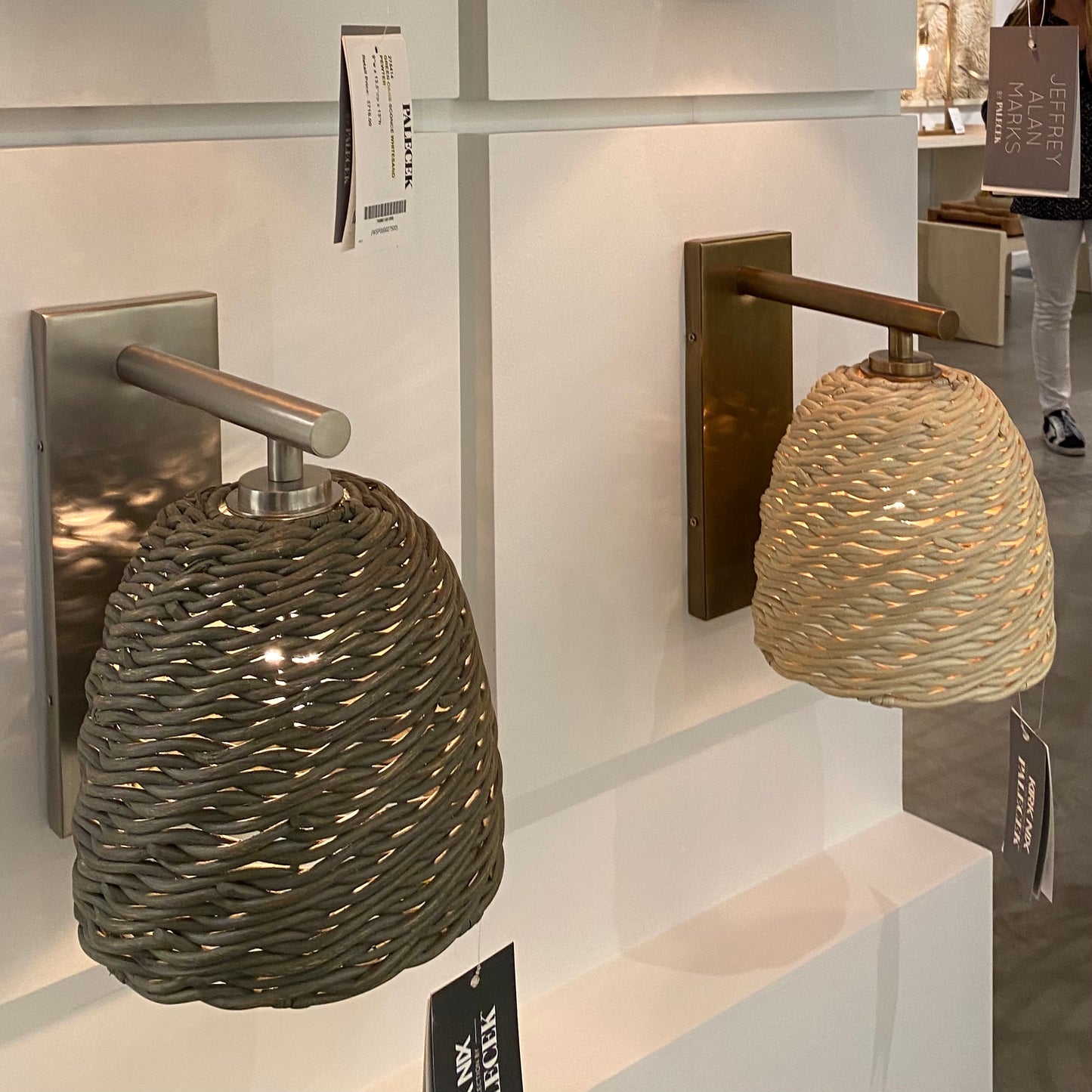 palecek wisteria sconce gray and pewter market