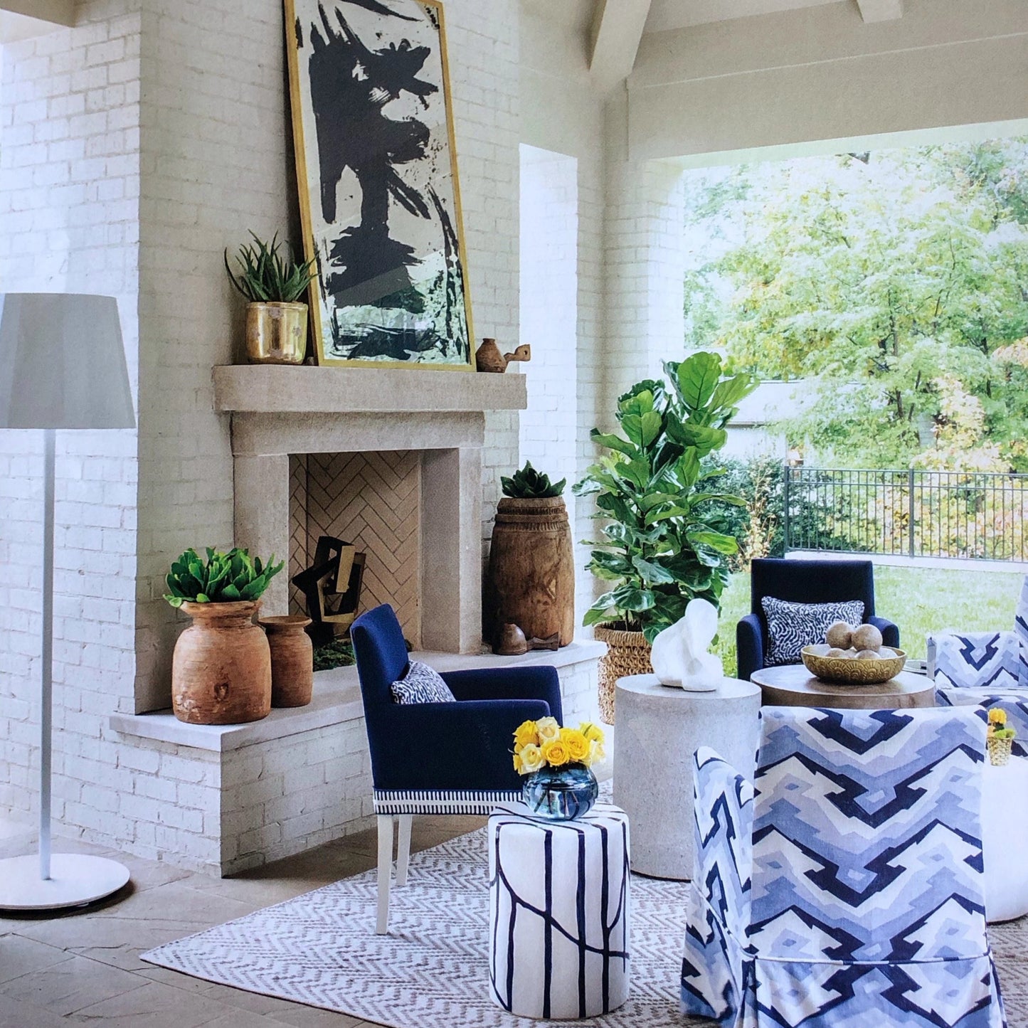 Atlanta homes magazine willow garden stool made goods