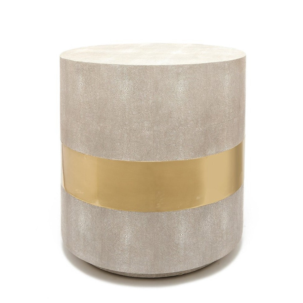 Made Goods Maxine Side Table Brass and Sand