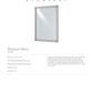 Currey & Company Monarch Wall Mirror Rectangular Tearsheet