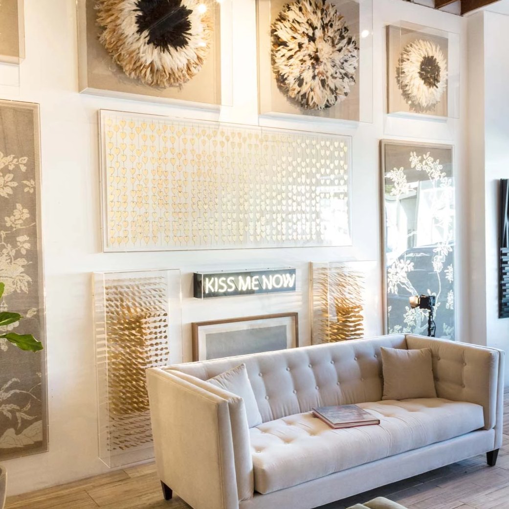 natural curiosities Cartier hearts gold large horizontal artwork