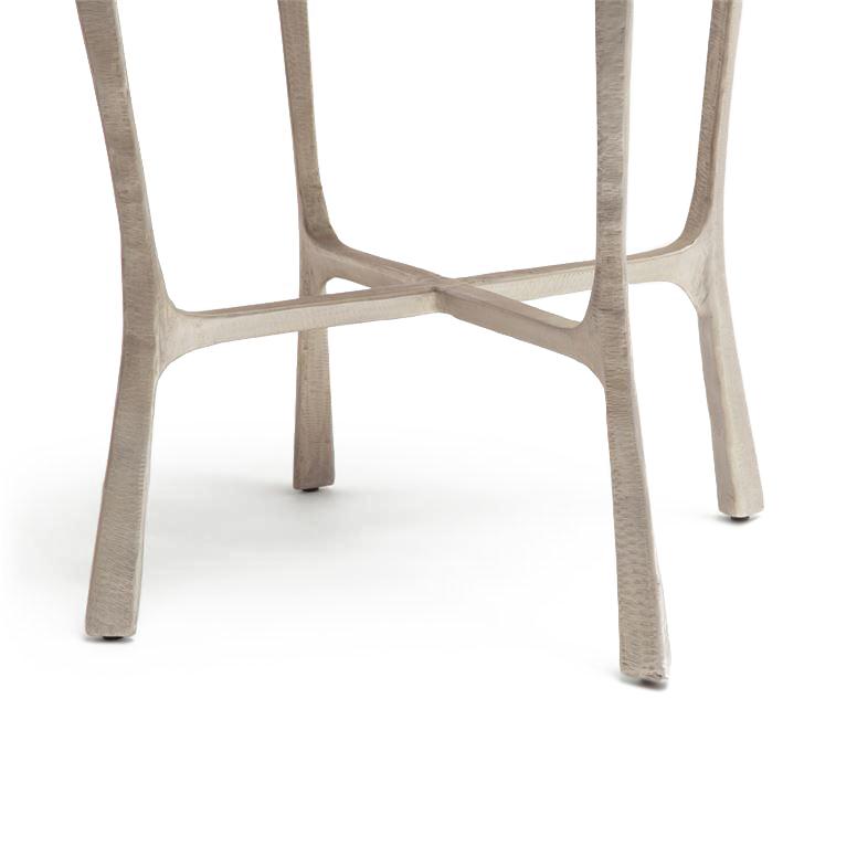 Addison Large Side Table Aged Silver details