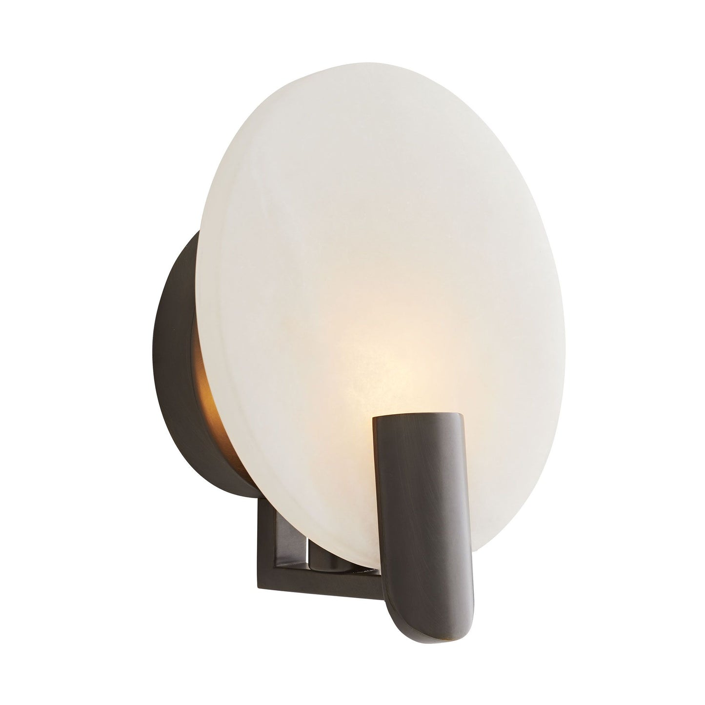 arteriors halette sconce angle illuminated