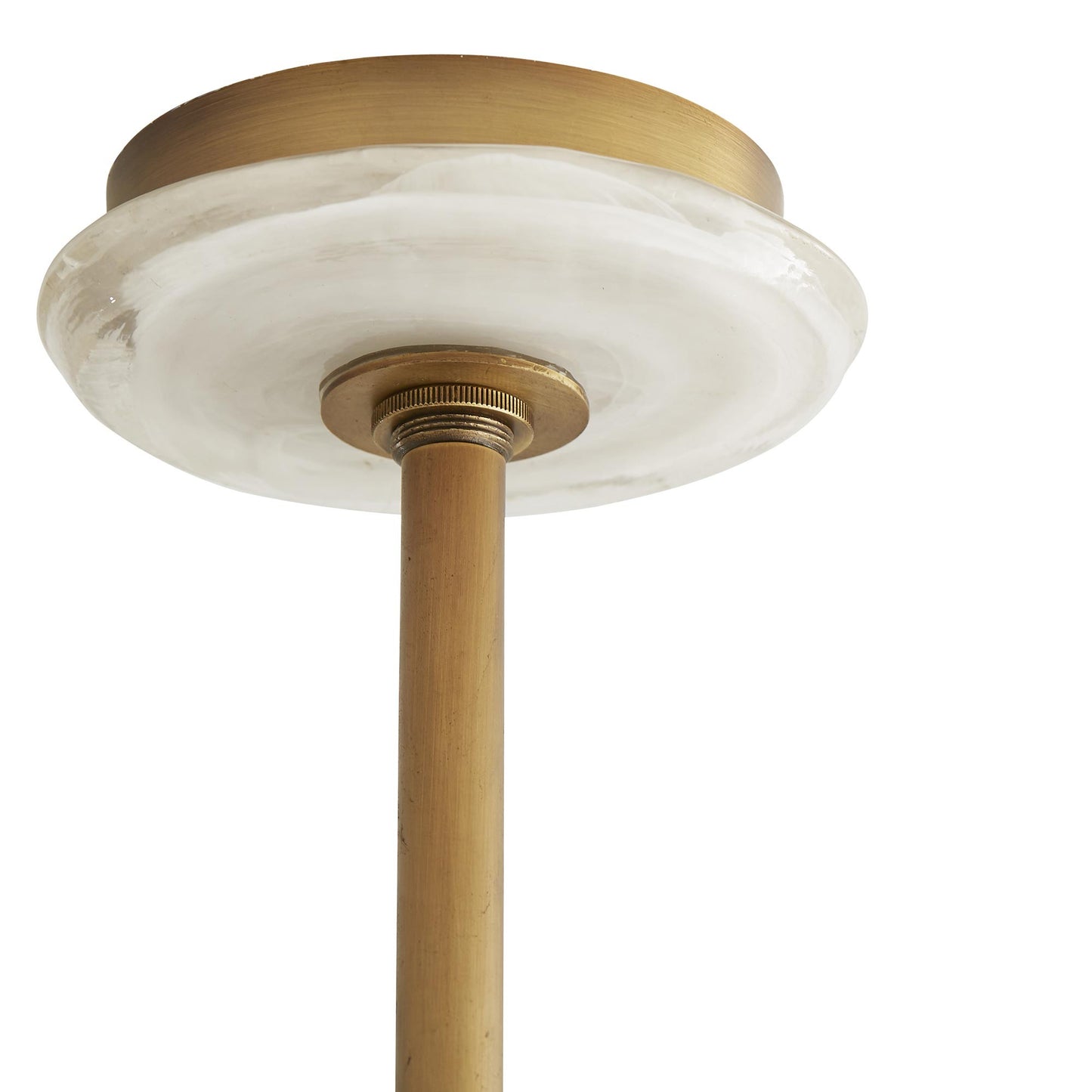 Arteriors Home Leon Chandelier Glass Brass Antique Light