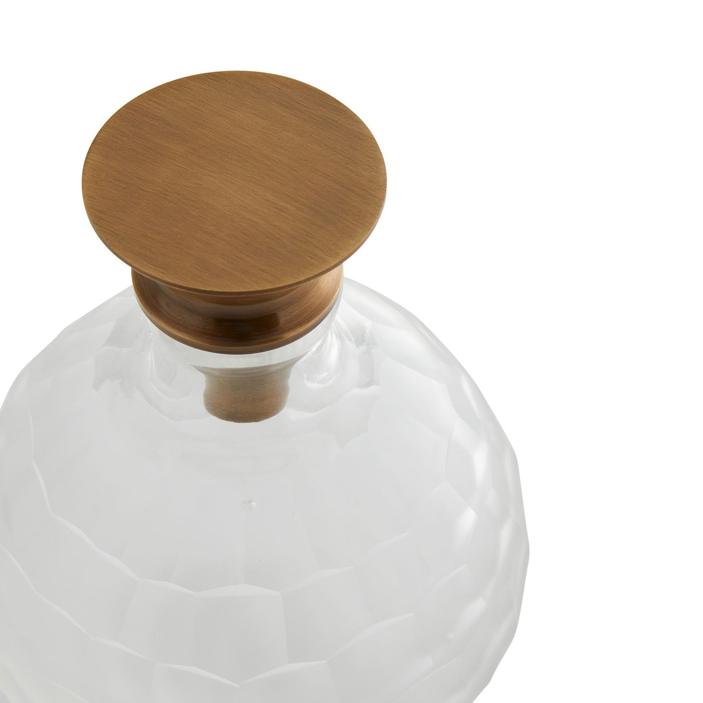 arteriors home macklin decanters stopper detail