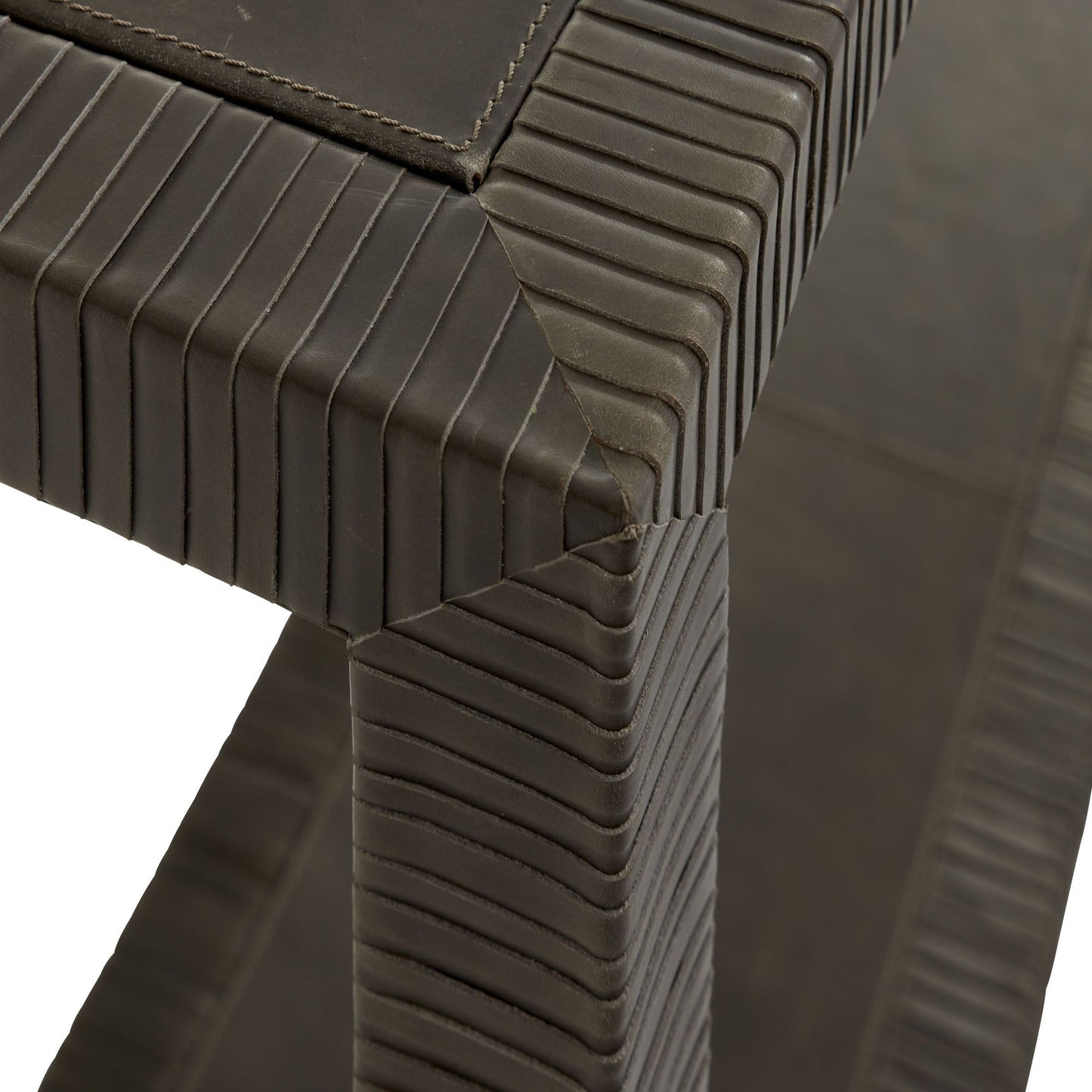 arteriors home oswald console corner detail