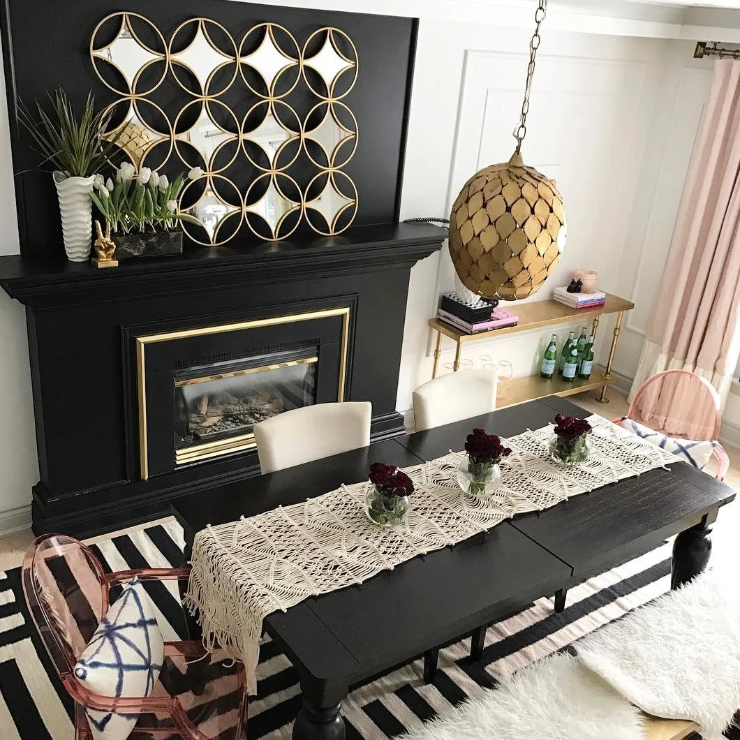 arteriors osgood pendant hanging dining room