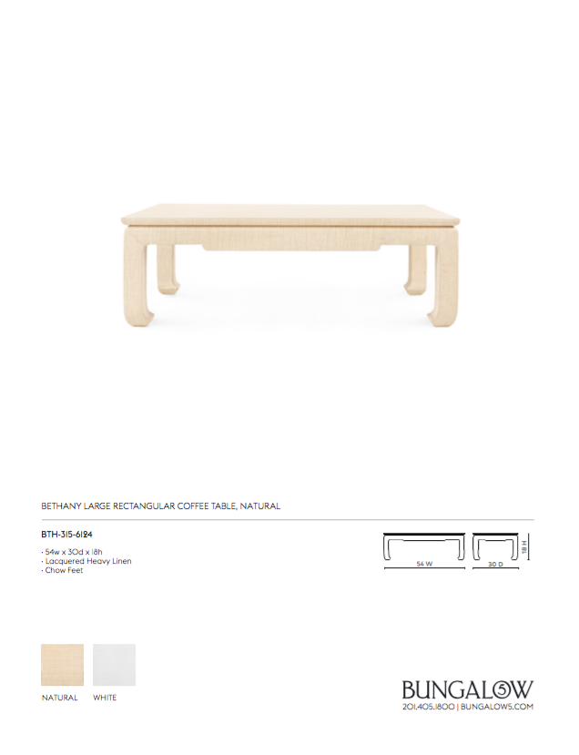 bungalow 5 bethany cofffee table recatngle natural tearsheet