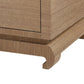 bungalow 5 meredith cabinet brown grasscloth foot
