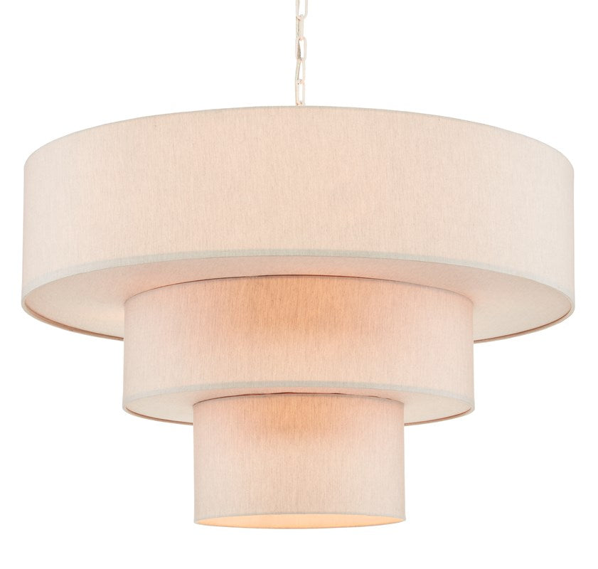 currey and company livello chandelier angle illuminated