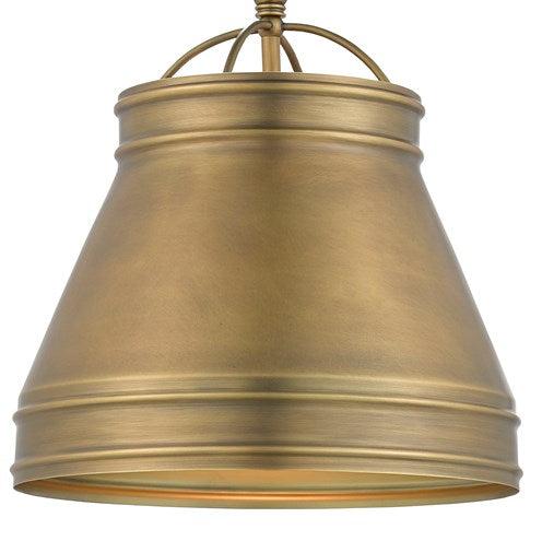 currey and company lumley pendant brass illuminated