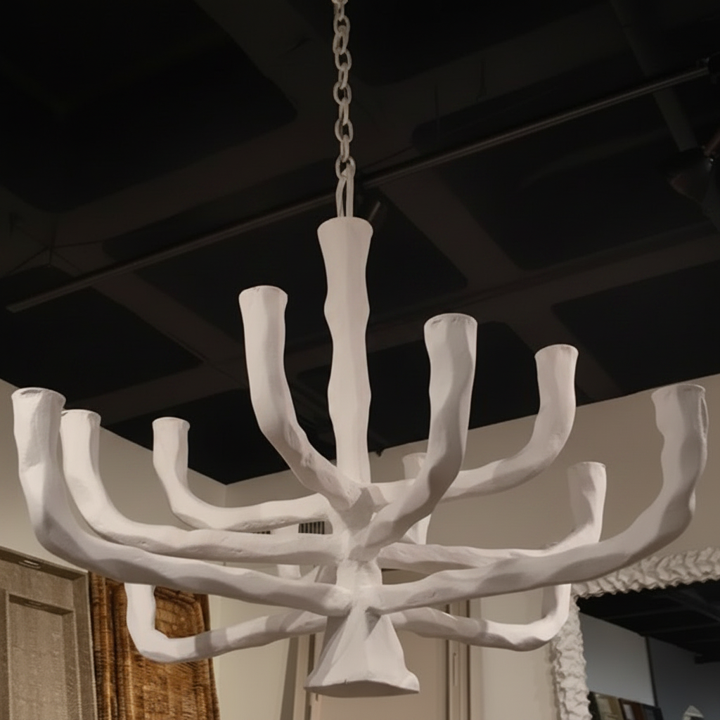 made goods fawn chandelier white concrete branches light market