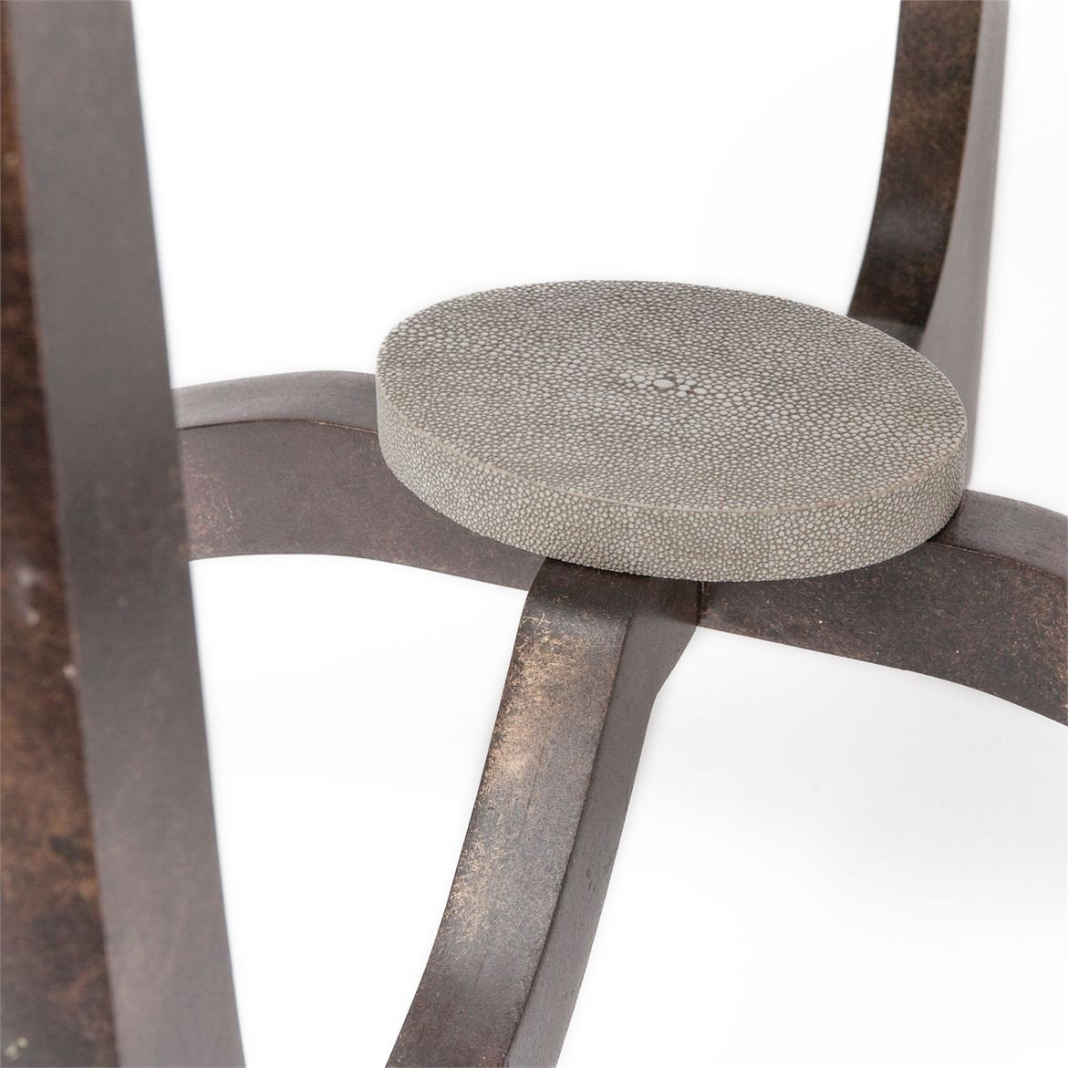 made goods dexter coffee table sand bronze faux shagreen coffee table unique coffee table detail