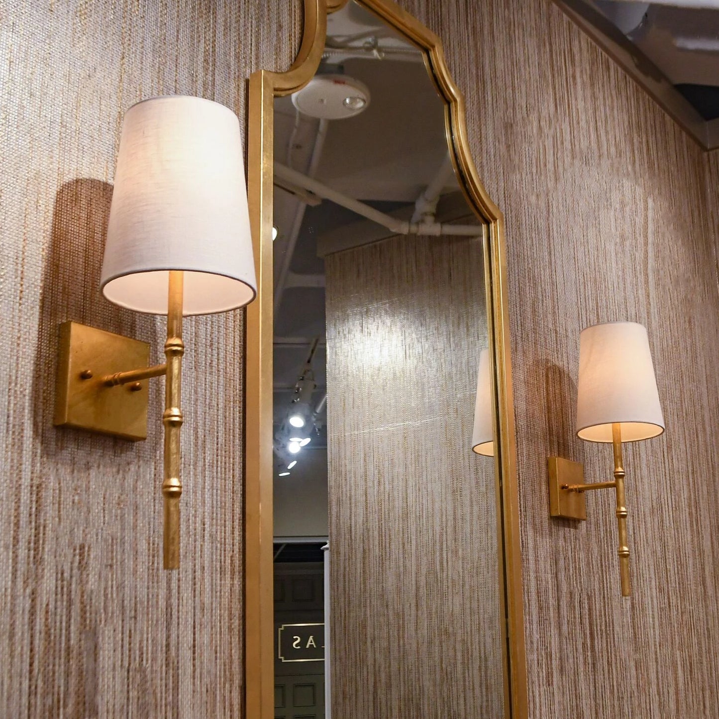 worlds away finley mirror gold leaf