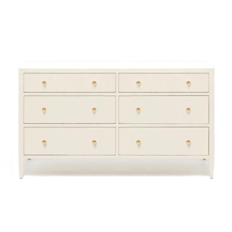 Made Goods Jarin 60" Dresser White Faux Belgian Linen CLAYTON GRAY HOME Made Goods Jarin 60" Dresser White Faux Belgian Linen CLAYTON GRAY HOME