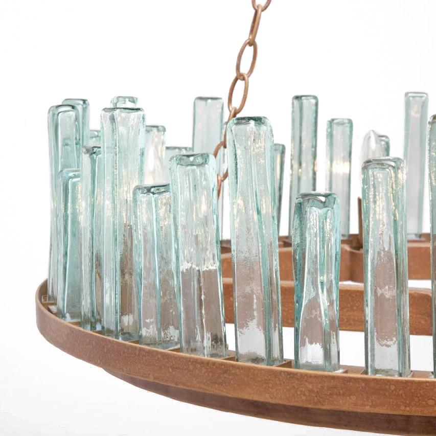 made goods brando chandelier hanging light fixture lighting metal hanging light side