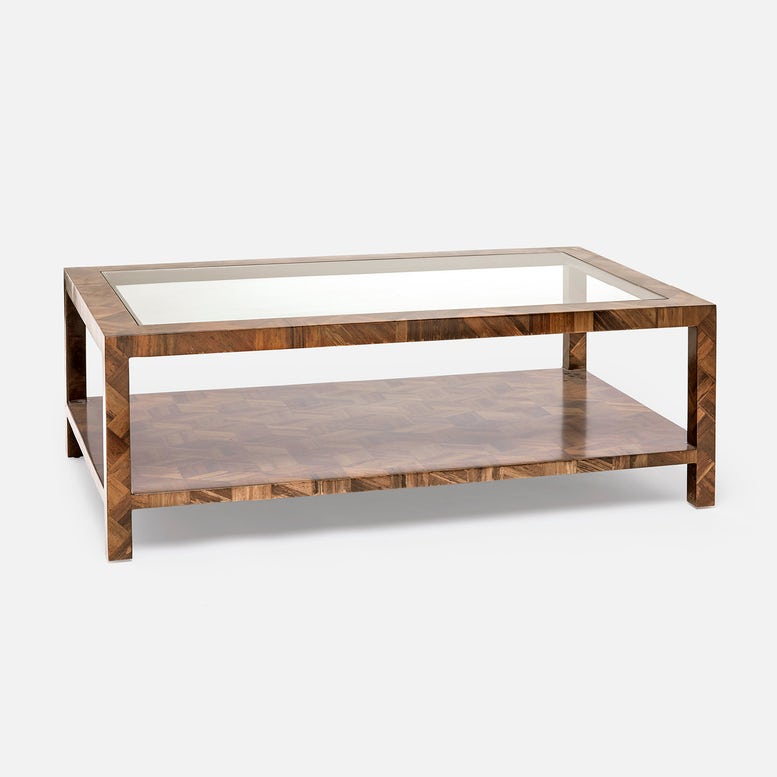 made goods brindley coffee table natural banana bark angle