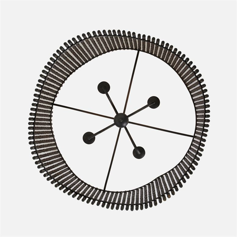 Camille Chandelier Old Bronze Metal