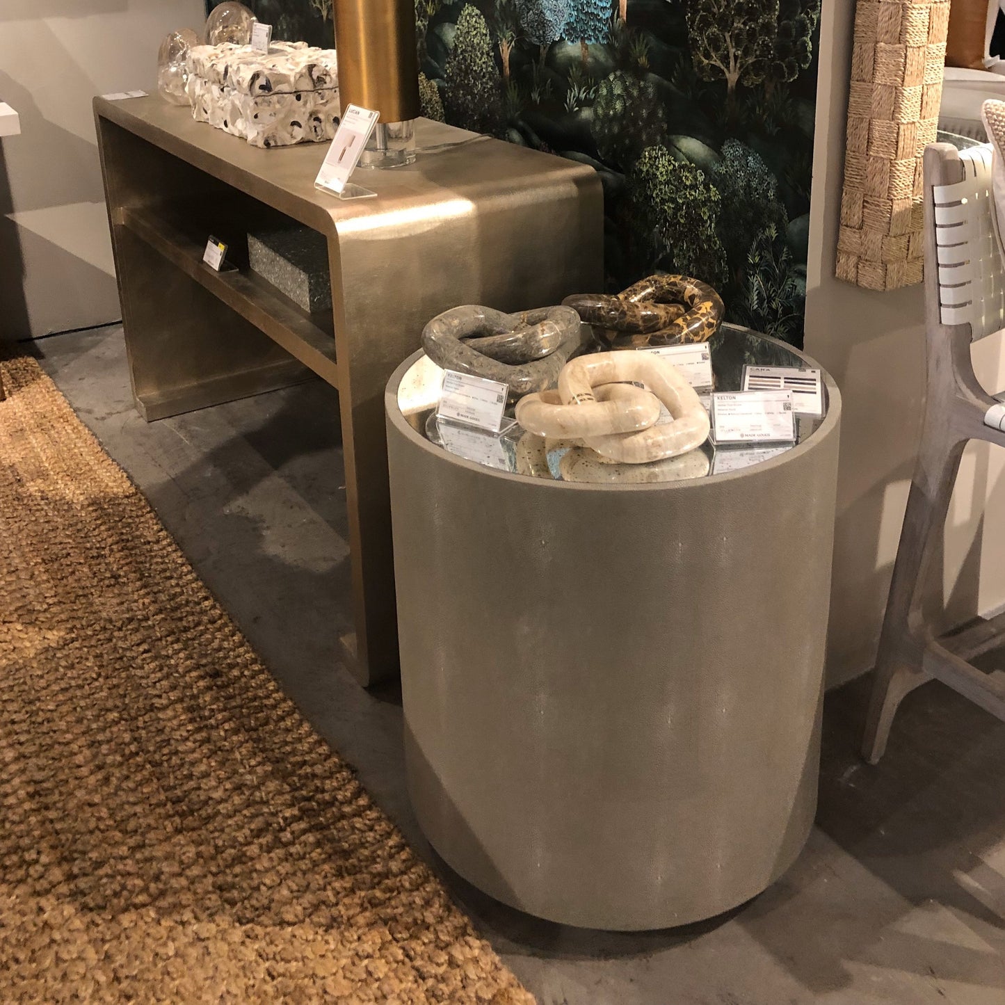 made goods cara side table sand round showroom