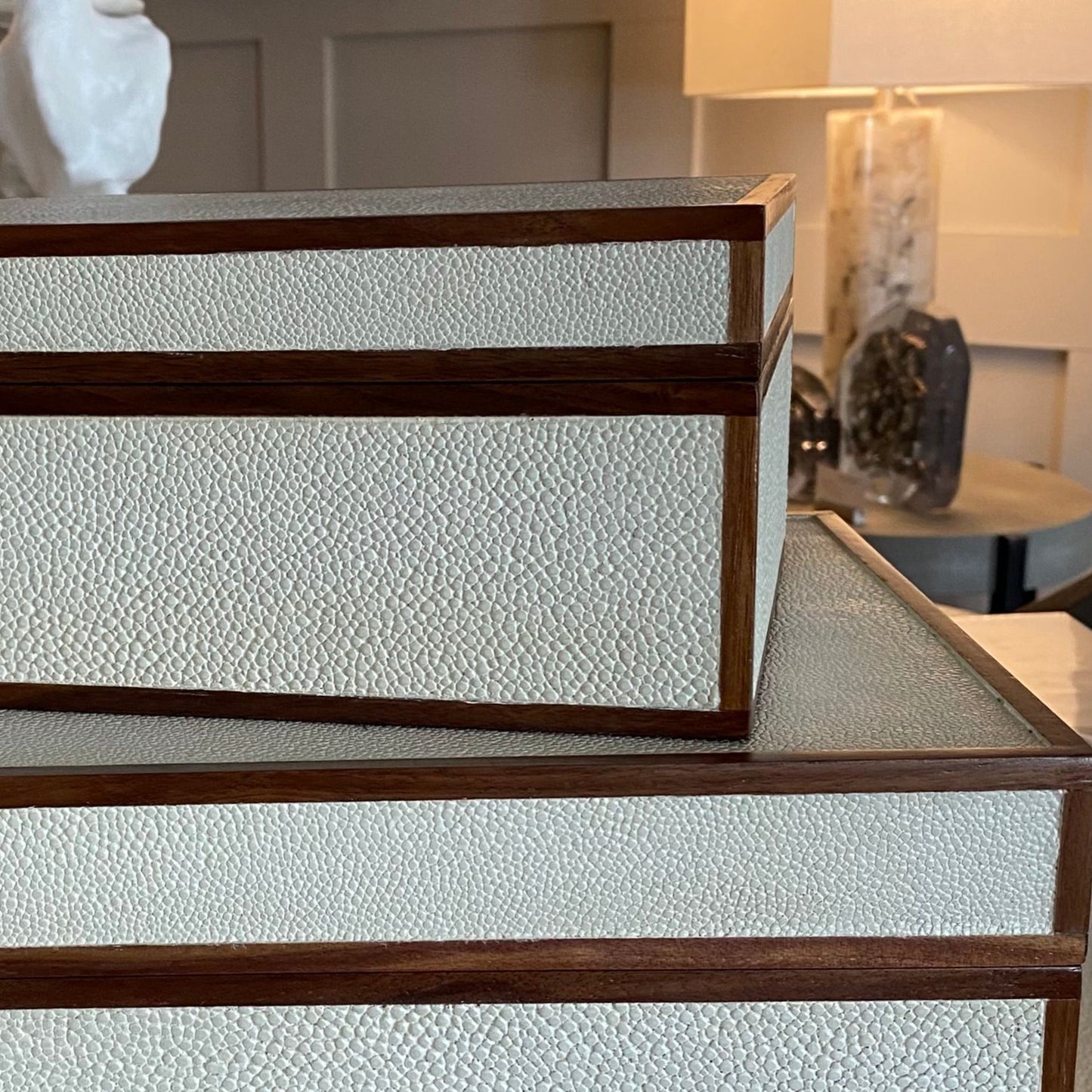 Cooper Box Set Blanc Shagreen