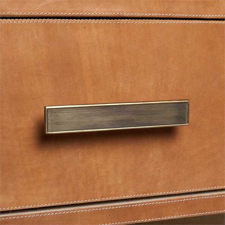 made goods dante 36 inch dresser aged camel full grain leather