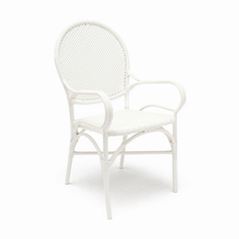 Made Goods Donovan Arm Chair White seating living room chair dining room chair dining chair contemporary chairs chairs seating side
