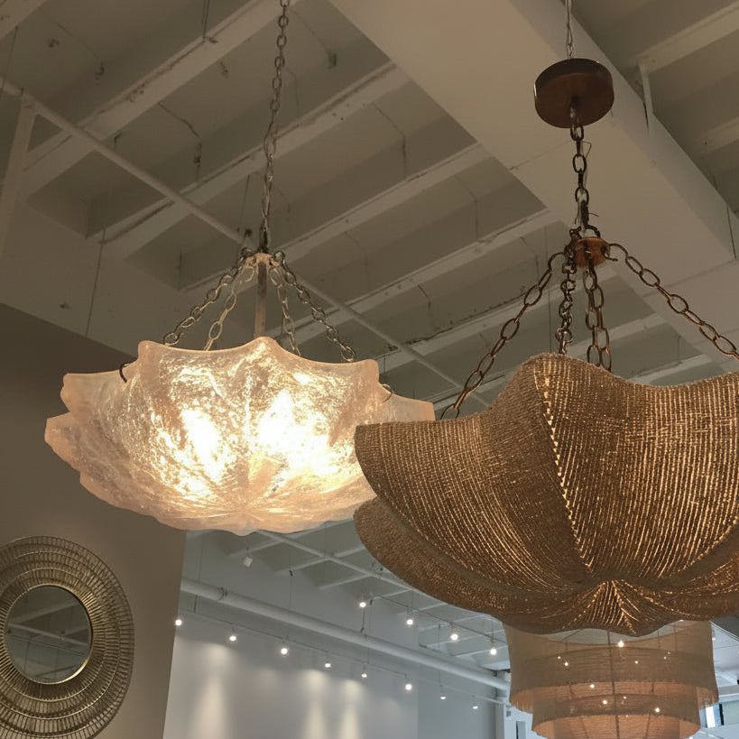 made goods Evelyn chandelier silver hanging dining room