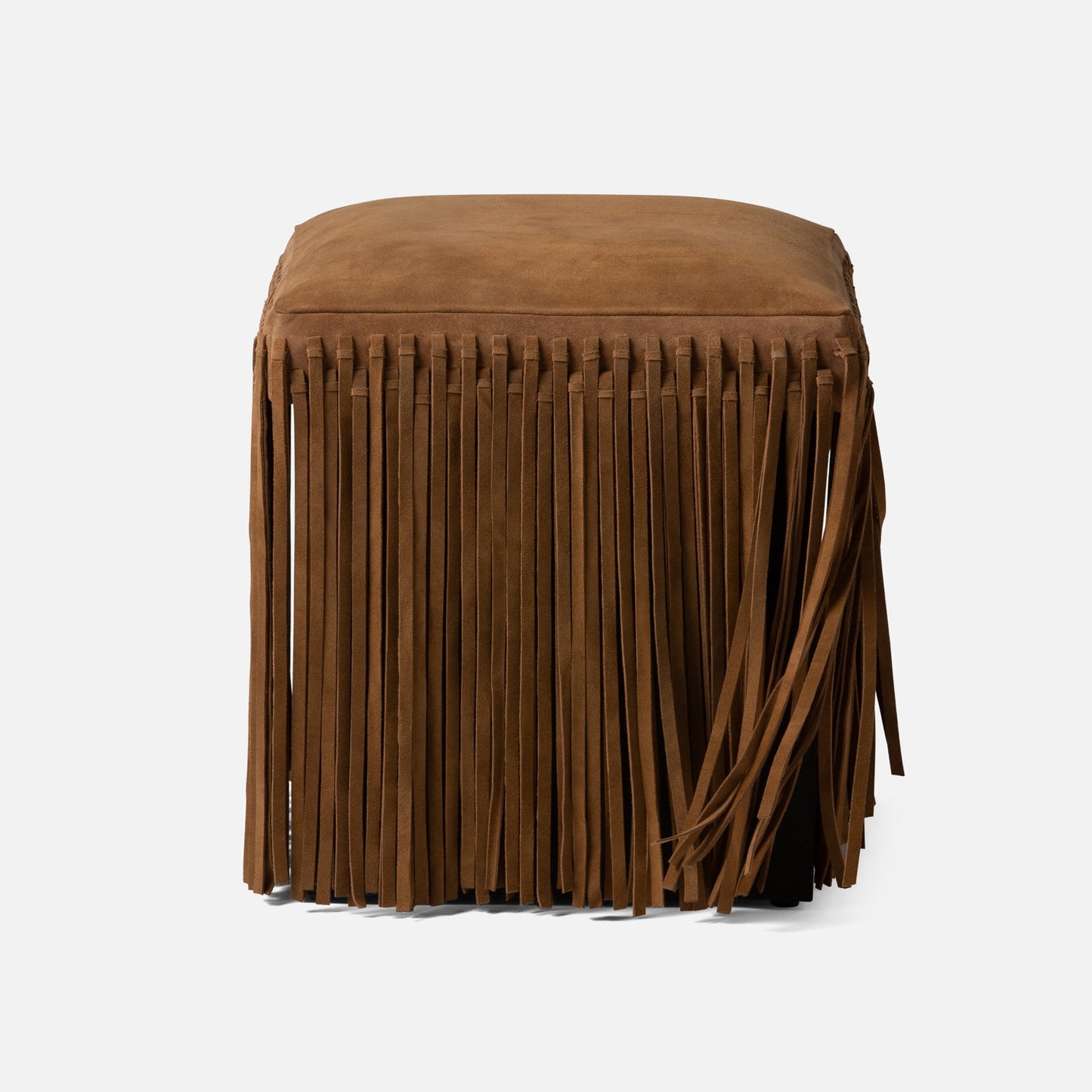 made goods hallie stool camel suede fringe