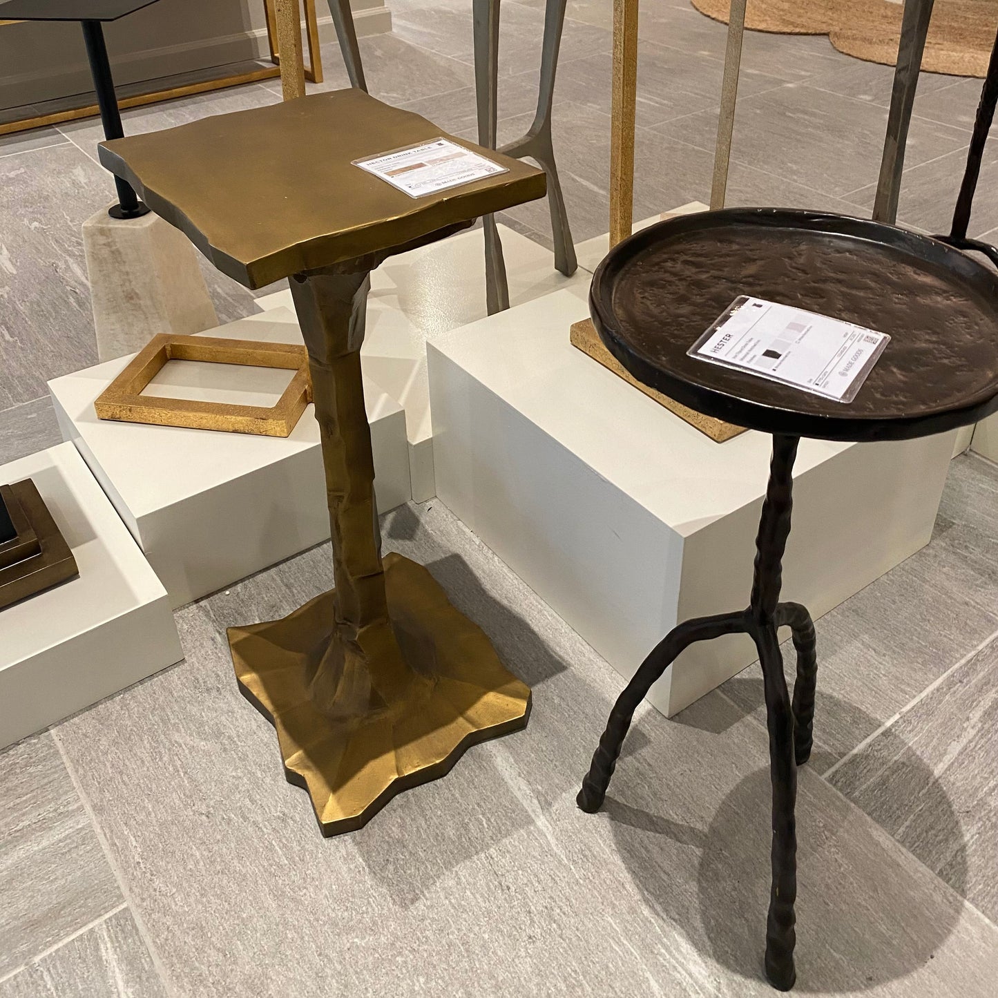 made goods hector brass drinks table market photo