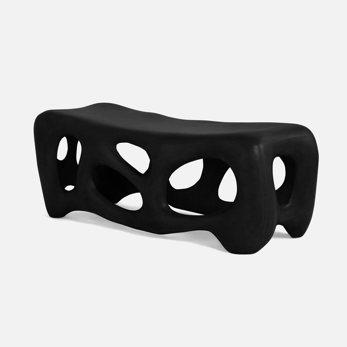 Hyde Bench Black Concrete