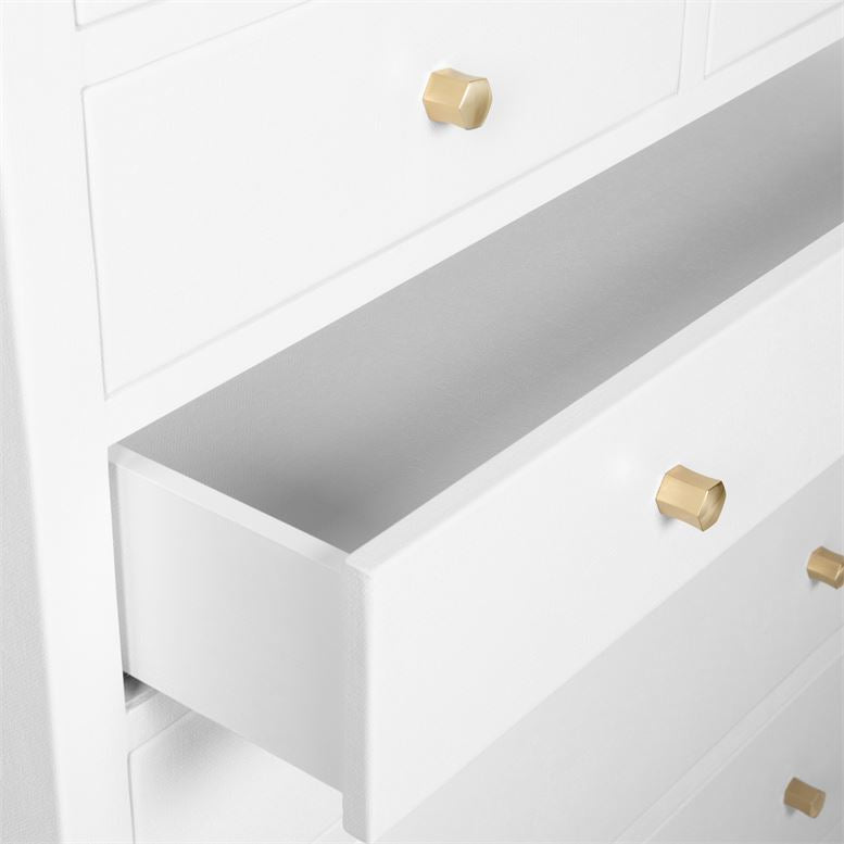 made goods jarin tallboy designer white drawer